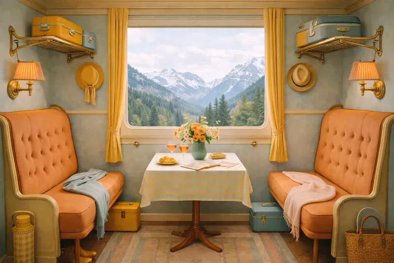 Wes Anderson Style Scenery