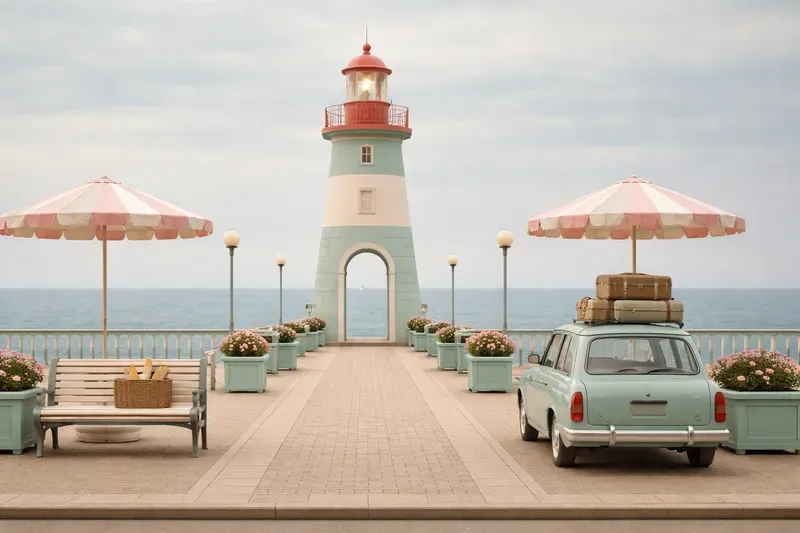 Wes Anderson Style Scenery