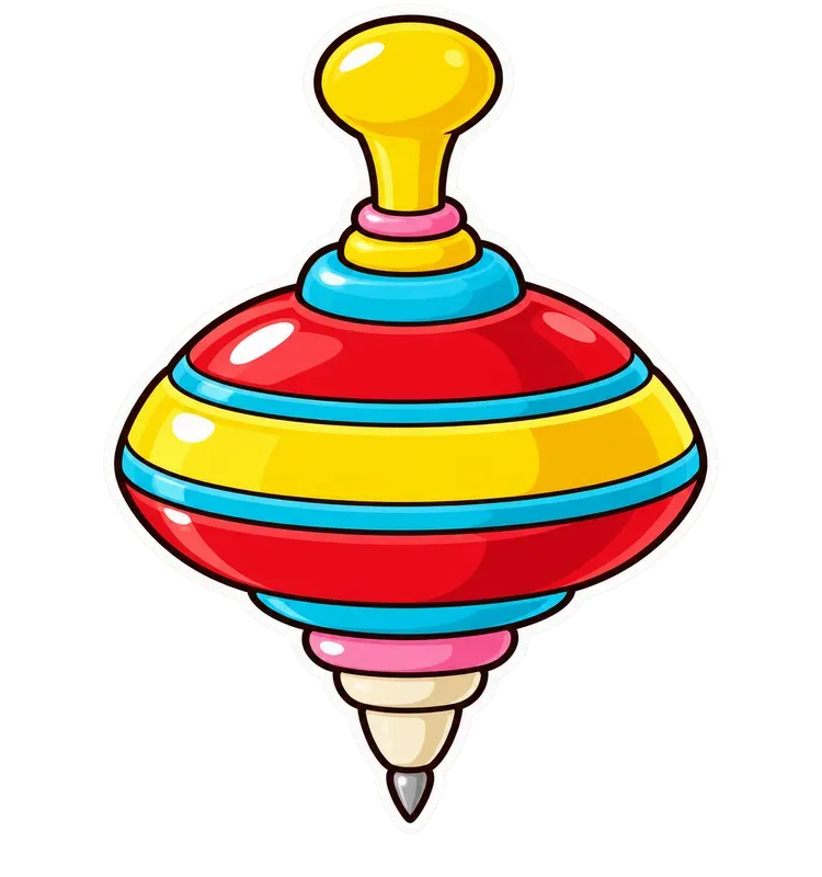 Retro Childhood Toys Sticker Temps