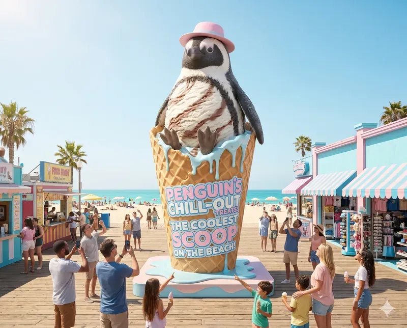 Giant Animal Product Mascot Ads