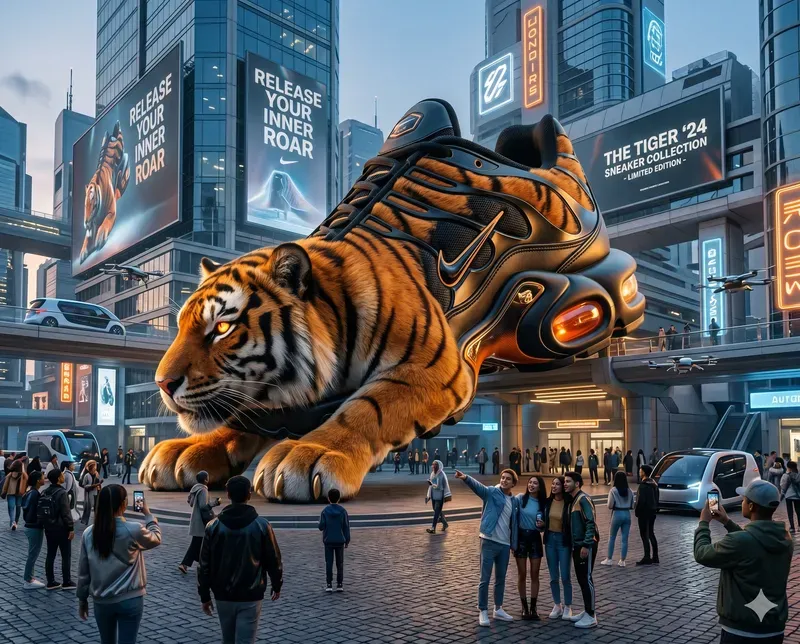 Giant Animal Product Mascot Ads