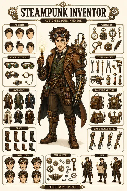 Cute Avatar Creator Kits
