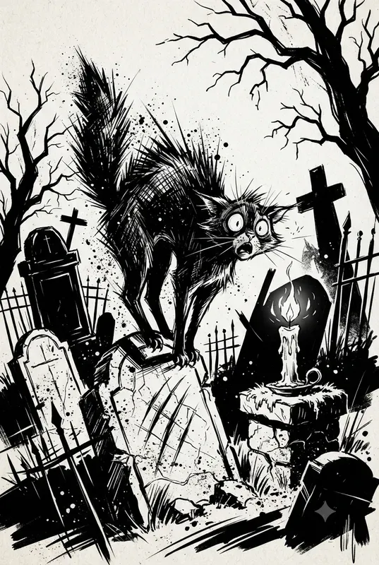 Black White Handdrawn Artworks