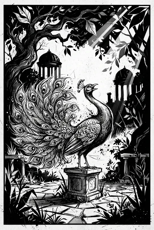 Black White Handdrawn Artworks