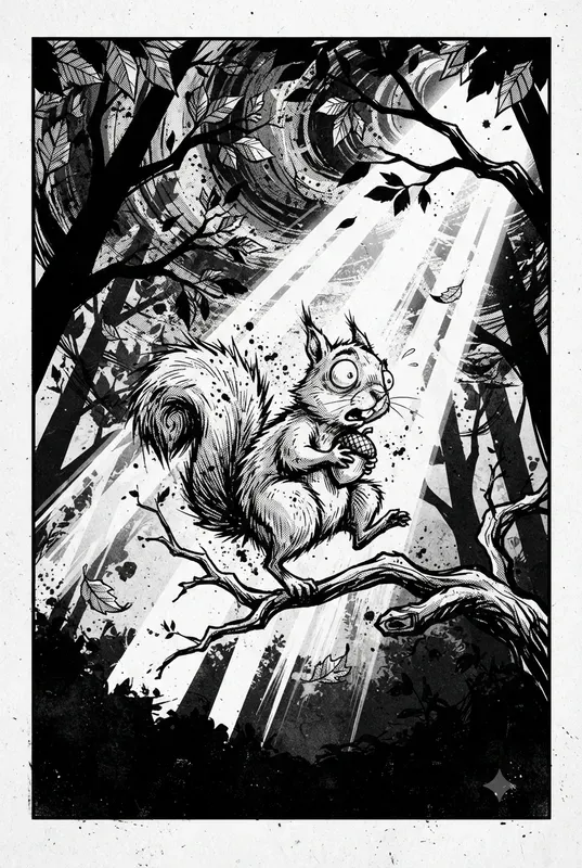 Black White Handdrawn Artworks