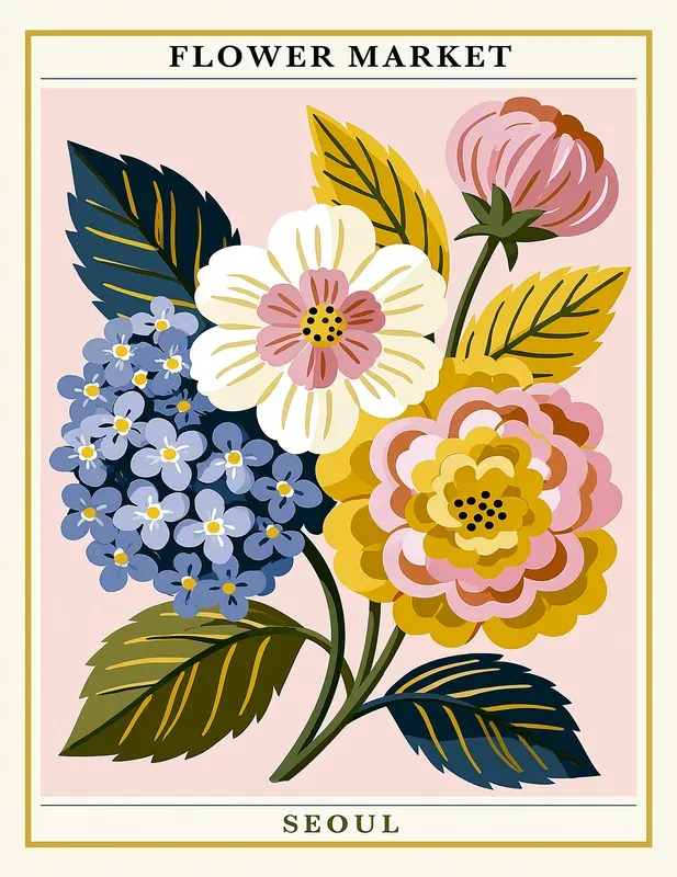 Flower Market Wall Art