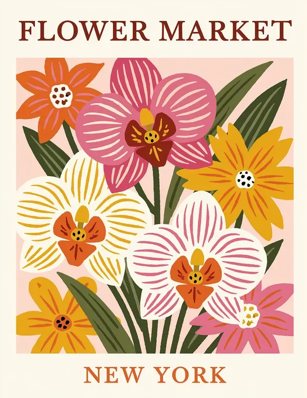 Flower Market Wall Art
