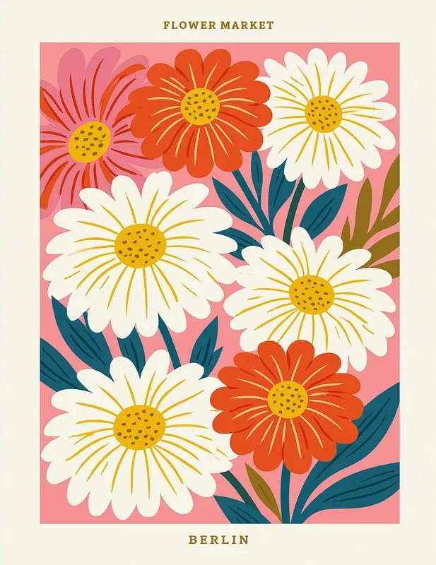 Flower Market Wall Art