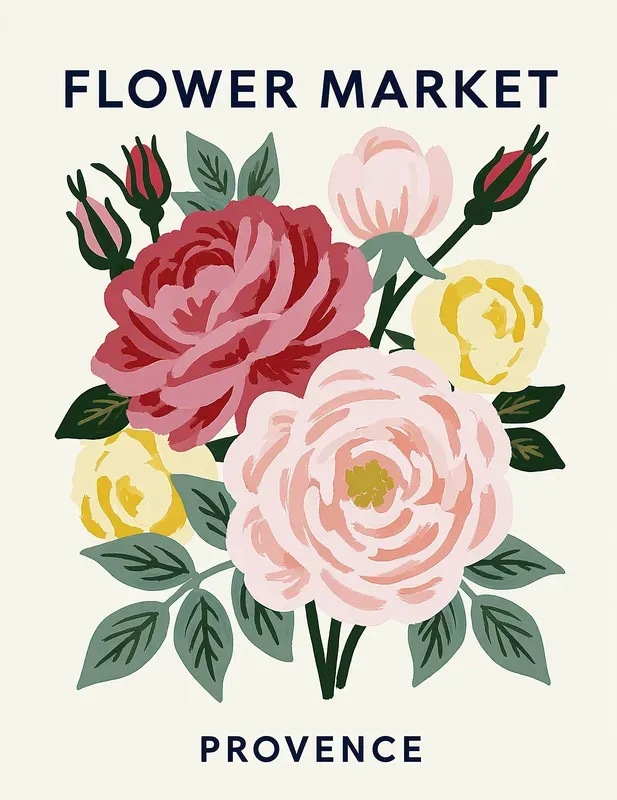 Flower Market Wall Art