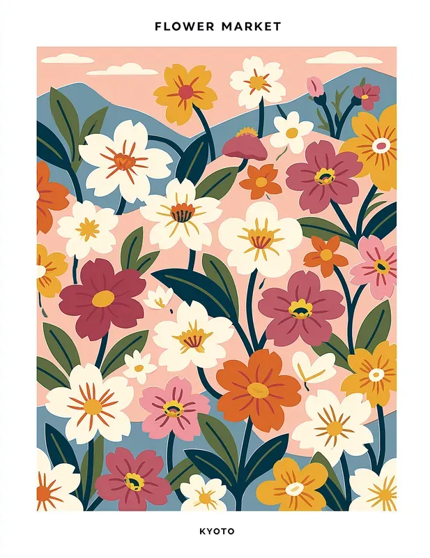 Flower Market Wall Art