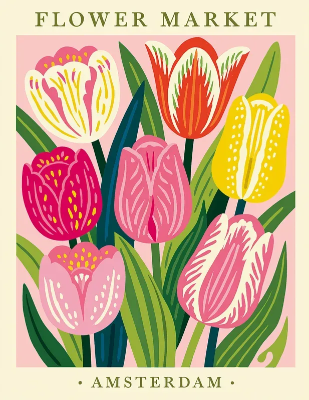 Flower Market Wall Art