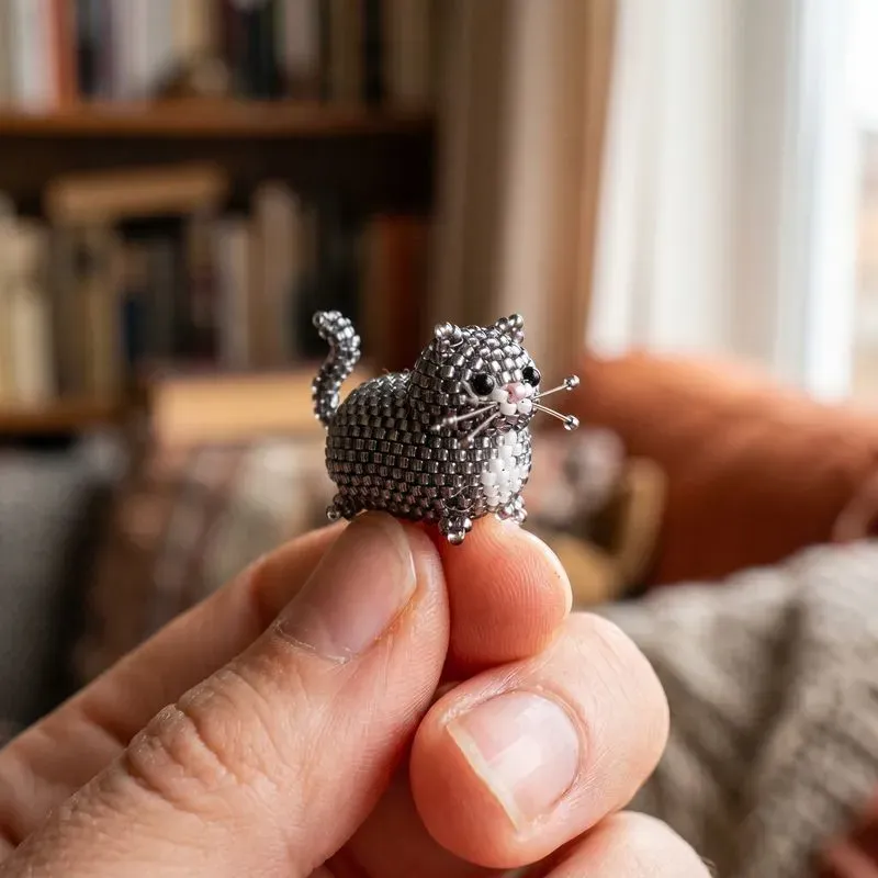 Beaded Mini Objects In Hands