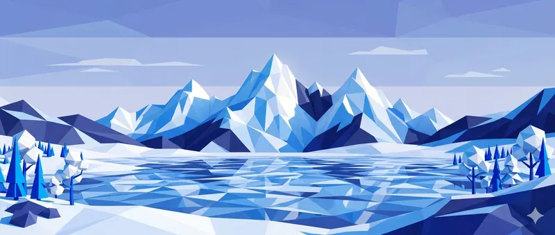 Abstract Low Poly Landscapes