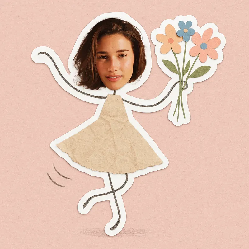 Papercut Stickers From Real Faces