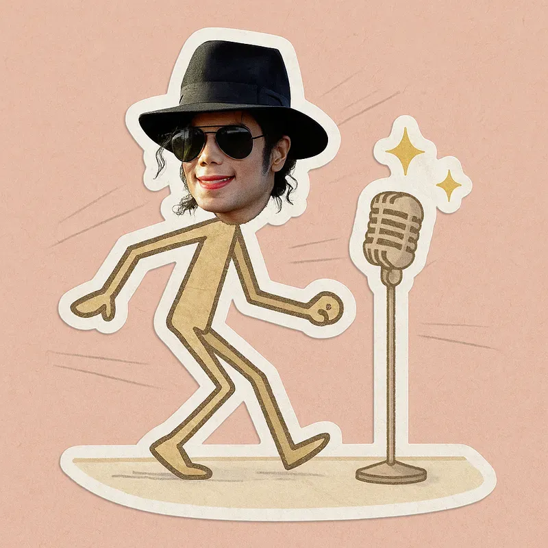 Papercut Stickers From Real Faces