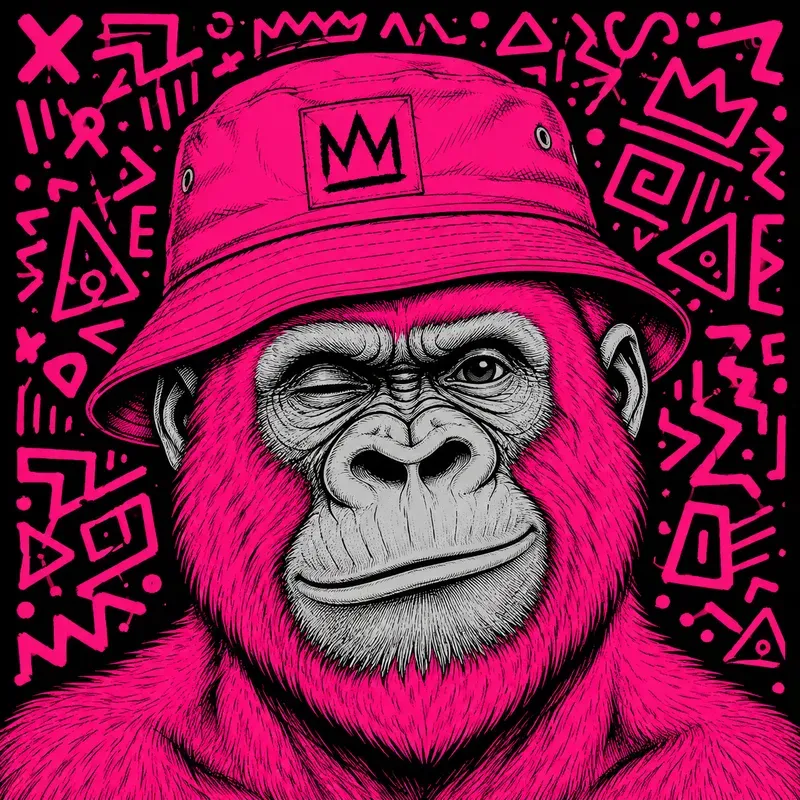 Bold Neon Pop Animal Portraits