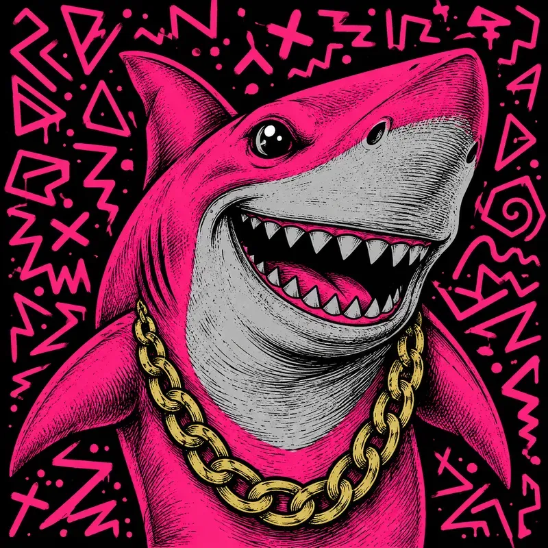 Bold Neon Pop Animal Portraits