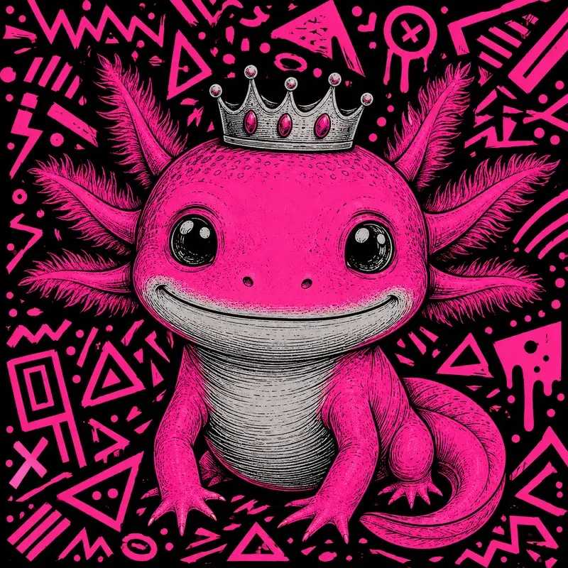 Bold Neon Pop Animal Portraits