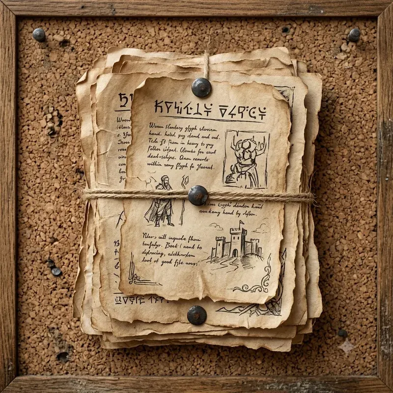 RPG Tavern Notice Board Prop Builders