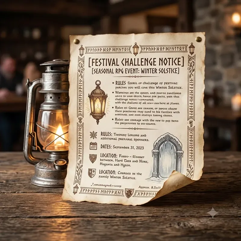 RPG Tavern Notice Board Prop Builders