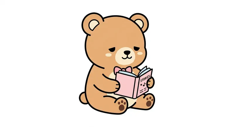 Cute Minimalist Kawaii Line Art