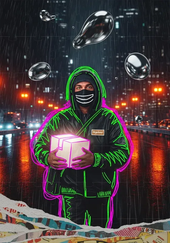 Neon Collage Animations