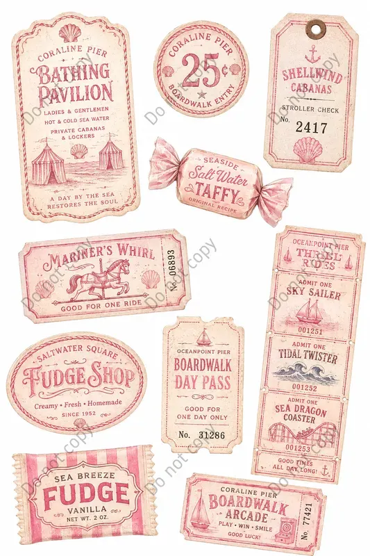 Boardwalk Pier Vintage Ephemera