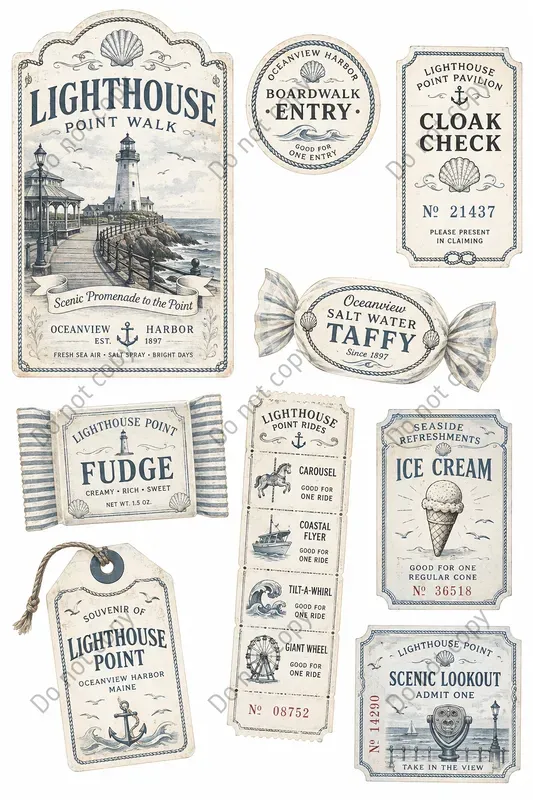 Boardwalk Pier Vintage Ephemera