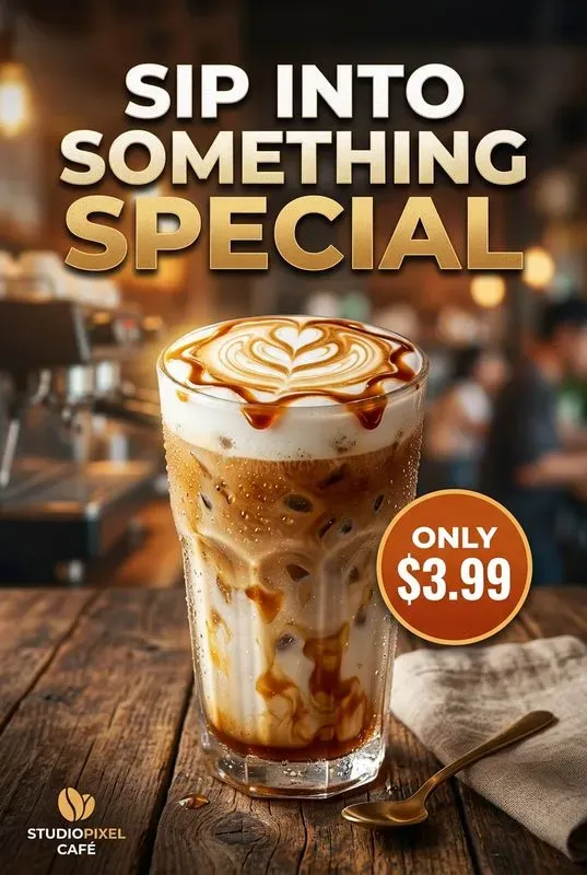 Coffee Beverage Ad Posters