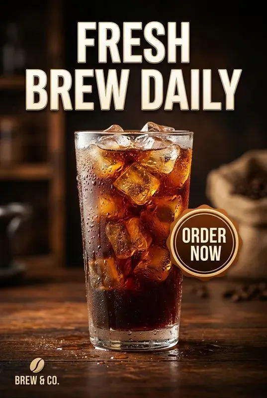 Coffee Beverage Ad Posters