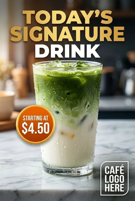 Coffee Beverage Ad Posters