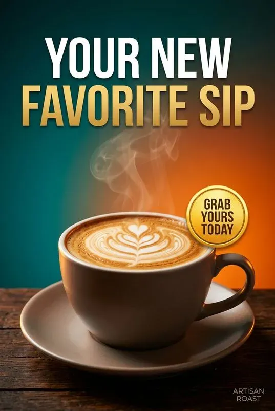 Coffee Beverage Ad Posters