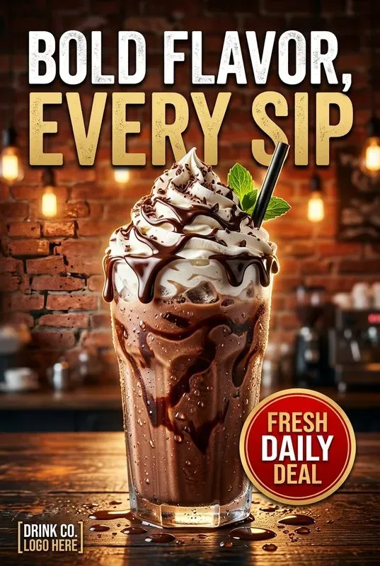 Coffee Beverage Ad Posters