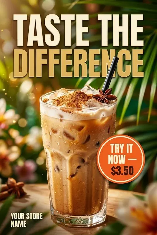 Coffee Beverage Ad Posters