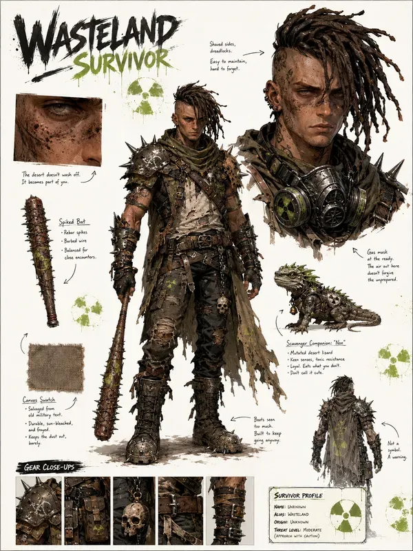 Character Concept Art Sheets