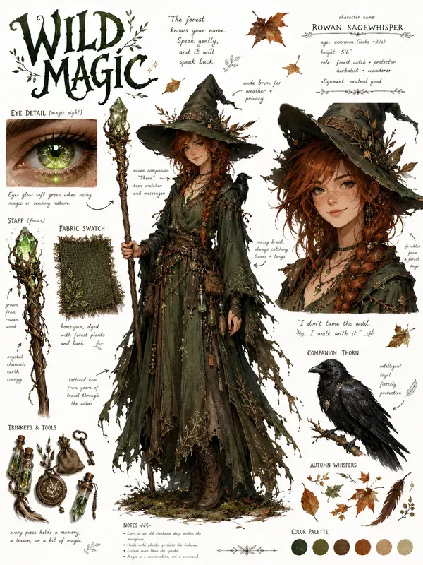 Character Concept Art Sheets