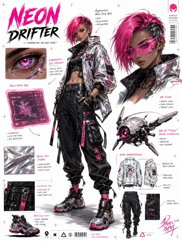 Character Concept Art Sheets