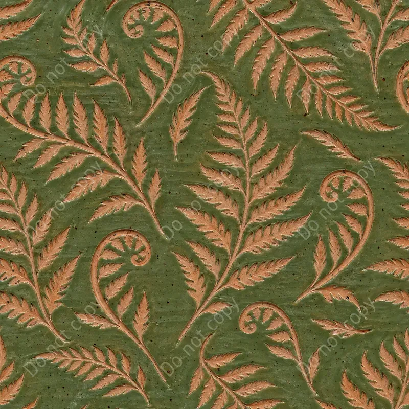 Sgraffito Clay Slip Seamless Tiles