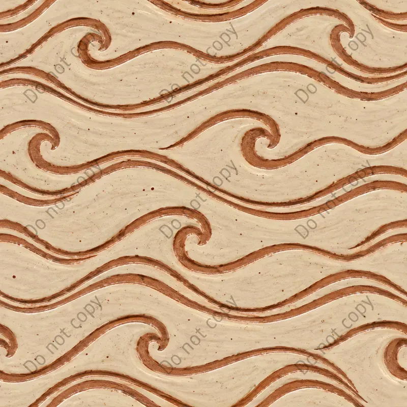 Sgraffito Clay Slip Seamless Tiles