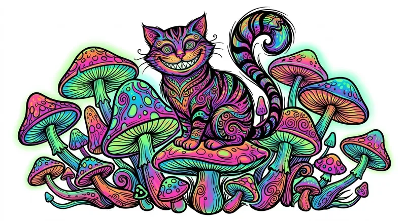 Psychedelic Ink Blot Art Style Designs