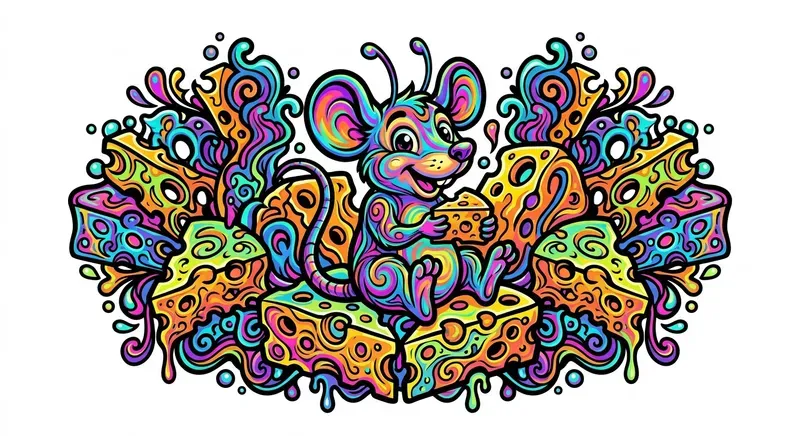 Psychedelic Ink Blot Art Style Designs