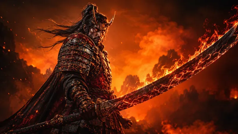 Epic Samurai Warrior Portrait Generator