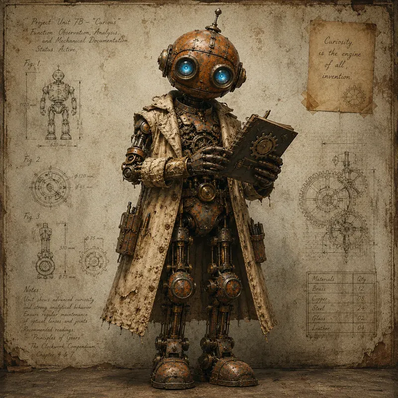 Vintage Rusty Robot Character Creators