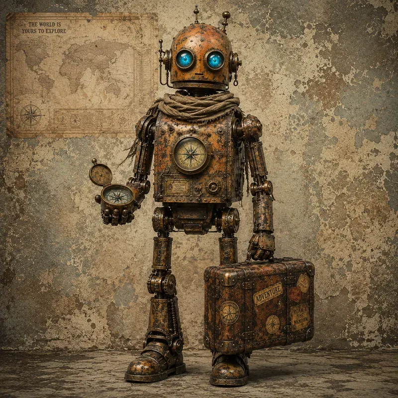 Vintage Rusty Robot Character Creators