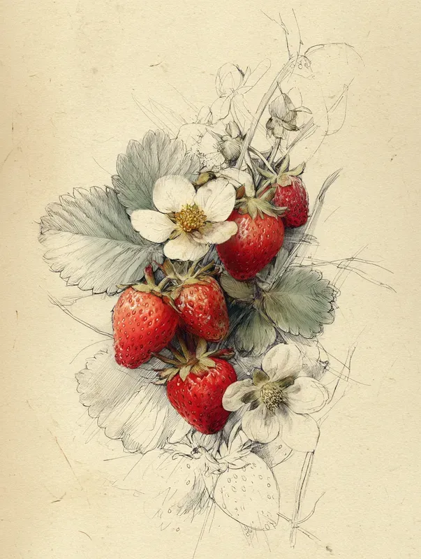Vintage Kitchen Botanical Art Prints