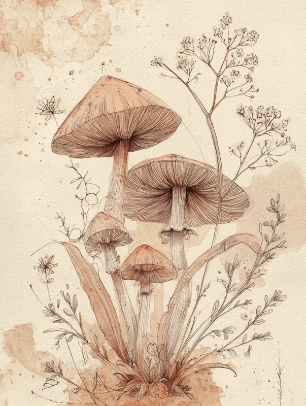 Vintage Kitchen Botanical Art Prints