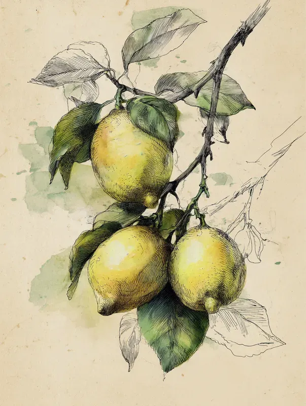 Vintage Kitchen Botanical Art Prints