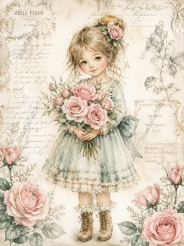 Vintage Romantic Junk Journal Ephemera