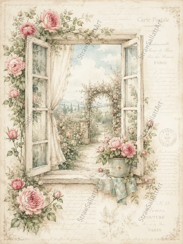 Vintage Romantic Junk Journal Ephemera
