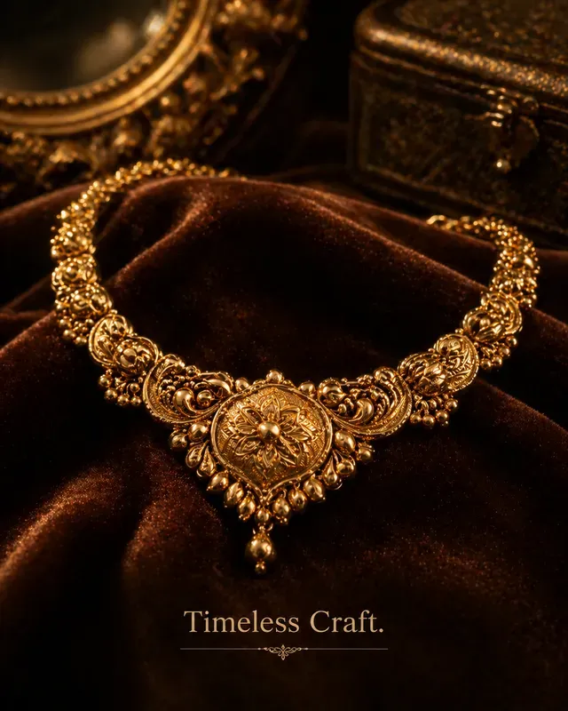 Radiant Gold Necklace Luxury Ads